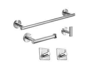 TEMU Juego de accesorios de baño de acero inoxidable 304 para Halloween y Navidad, que toallero, soporte para pañuelos, ganchos y accesorios de baño.