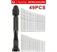 TEMU Juego de Brocas de de 11pcs/49pcs, Brocas Rotativas de Acero de Velocidad ABS, Adecuadas para Madera, Plástico, Artesanías de Goma
