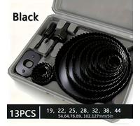TEMU Juego de Brocas para Taladro de Precisión con Estuche Metálico Resistente - Kit de 13 Piezas para Cortar en Yeso y Techo, Tamaños Variados (19mm-127mm)