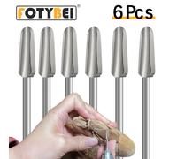 TEMU Juego de Brocas para Tallar Madera en Herramienta Rotativa, Nuevas Brocas de Grabado de Paraguas, Herramienta de y Lijado de Madera con Vástago de 3mm para Taladro DIY y Microtallaje