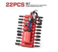 TEMU Juego de Brocas PH2 con Recubrimiento de Diamante 8mm, Bits Phillips, y Comunes, Acero S2 para Impacto