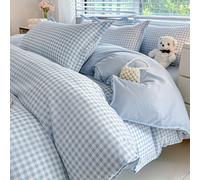 TEMU Juego de cama lujoso de 4 piezas - de edredón y transpirable con estampado floral, sábana encimera y fundas de almohada - Poliéster agradable , lavable a máquina - para todas