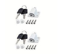 TEMU Juego de Cerradura de Seguridad para Ventana Corrediza con Llave, Pestillo de Puerta y Ventana Tipo Push Pull Universal para Protección de Patio - Aleación de Aluminio Duradera Antirrobo