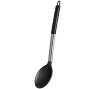 TEMU Juego de cucharas de cocina grandes de silicona resistente al , individual/combinadas, antiadherentes, de acero inoxidable con ranura y sólidas, para servir, mezclar, drenar, resistentes al
