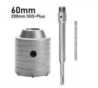 TEMU Juego de de agujero para hormigón de 30-68mm con vástago SDS Plus de 200mm para perforación en hormigón, cemento, ladrillo, piedra y paredes