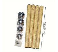 TEMU Juego de de mesa de madera de pino, diseños inclinados y rectos con múltiples tamaños, kit de herrajes completo para escritorio, reemplazo de mesita de noche