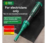 TEMU Juego de destornilladores para electricista profesional de aislamiento de tensión , adecuado para electricistas profesionales, personal de de energía, de circuitos domésticos y entusiastas