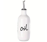 TEMU Juego de Dispensadores de Cerámica para Aceite de Oliva y , Botella Dispensadora de Cocina con Jarra a Prueba de Goteo y Embudo, Botella Dispensadora de Cerámica Estilo Granja, 16oz