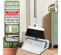 TEMU Juego de escoba plegable, recogedor combinado, escobas para barrer el hogar, herramienta de pala de escoba para baño, antiadherente para el pelo