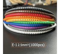 TEMU Juego de Etiquetas de Cable PVC EC-0/EC-1/ Tubos de Números para Cables 0-9 1.5mm² 2.5mm² 4mm² Adecuado para Gestión de Cables en Gabinetes y Proyectos de Ingeniería Eléctrica