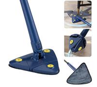 TEMU Juego de Fregona Triangular, y Extensible para Bañera, Suelos de Azulejos y Limpieza de Cristales