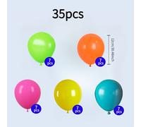 TEMU Juego de Globos de de 12 Pulgadas en Verde, Naranja, Rosa, y Azul - Globos de Látex de Calidad para Reuniones Familiares, Decoraciones Festivas, , y de San Valentín