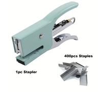 TEMU Juego de manual pequeña, capacidad de 15 hojas, verde, archivador de escritorio manual con grapas para suministros de oficina, hogar o viajes