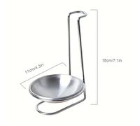 TEMU Juego de Organizador de Cocina de Acero Inoxidable - Soporte Vertical para Cucharas y con Colador, Soporte para Utensilios de Cocina para Uso Doméstico y Restaurante