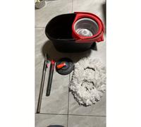 TEMU Juego de para Escoba Giratorio sin con Palo Extensible y Presión Manual por Pedal, Adecuado para Limpieza de Cocina, y Baño, Especializado en Barrido Grande