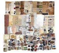 TEMU Juego de Pegatinas para Álbumes Vintage: 260 piezas de Accesorios Retro para Scrapbooking, Papel Decorativo para Diarios y Manualidades