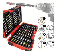 TEMU Juego de puntas de destornillador hexagonales, Torx y de cabeza , 83 piezas, accesorio multifunción para taladro y kit de herramientas de reparación