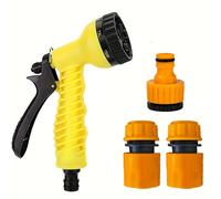 TEMU Juego de riego para jardín de 4 piezas, pistola de agua de jardín de presión, adaptador de conector rápido de manguera de jardín , adecuado para riego, riego de jardín, de coches y limpieza
