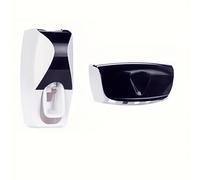 TEMU Juego de Soporte para Cepillo de Dientes y Pasta Dental de Pared con Dispensador Automático y Vaso