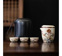 TEMU Juego de té de viaje portátil Ru Kiln, taza de té de camping para exteriores con filtro para oficina, hogar y , un regalo para amantes del té