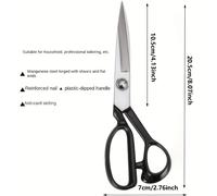 TEMU Juego de tijeras de profesionales con hojas afiladas de acero inoxidable y ergonómicos, para cortar , de ropa y oficina, y suministros de costura.