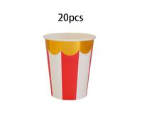 TEMU Juego de Vasos de de Carnaval 10pcs/20pcs/50pcs Vasos de Papel con Rayas y Dorado Suministros para Carnaval Navidad para Té Fiestas de Jóvenes Duchas y