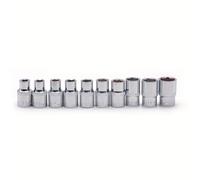 TEMU Juego de vasos métricos de pared corta de 1/2 (8 mm-19 mm) de 10 piezas - Diseñados con precisión para una sujeción y rápida, compatibles con la mayoría de , ideales para mecánicos y