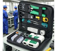 TEMU Kit de 14 piezas de herramientas para pelar cables para cables de red, que tijeras y herramientas de prueba para conexiones RJ45, RJ12 y RJ11