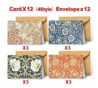 TEMU Kit de 24 Tarjetas Sobres, Para Todas las Ocasiones y Fiestas: Agradecimiento, , , Aniversarios, San Valentín, Ideal y