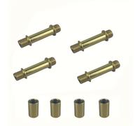 TEMU Kit de 4 Juegos de Varilla para Lámpara con Conector M10 y Herrajes de Latón para Reemplazo de Accesorios de Arreglo de Luz, de 1.97 Pulgadas