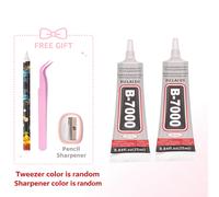 TEMU Kit de 5 piezas de pegamento para pedrería con bolígrafo recogedor de cera, pinzas y sacapuntas, 2×25ml de adhesivo transparente para manualidades, de uñas y fabricación de joyas DIY