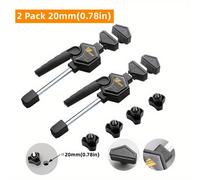 TEMU Kit de abrazadera de velocidad de agujero para perros de 19 mm/20 mm: clips de rápida para carpintería, de trabajo y proyectos de bricolaje!