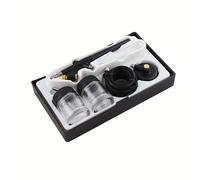 TEMU Kit de Aerógrafo de Acción Única 0.8mm, Pistola Pulverizadora para Artistas y Manualidades con Alimentación por Sifón