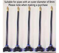 TEMU Kit de Boquilla de Riego por Goteo de 5 Piezas con Manguera Flexible de 8 Pulgadas, Rotación Ajustable de , Aspersores Atomizadores de Latón, Conector de Universal