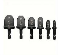 TEMU Kit de de Broca Expansora de Tubos con Mango Hexagonal para Tubos Blandos, Brocas de 1/4 , 3/8 , 1/2 , 5/8 , 3/4 y 7/8 para Expansor de Tubos de Aire Acondicionado