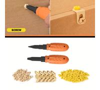 TEMU Kit de herramientas de construcción de cartón, juego de 420 piezas de repuesto - Duradero y reciclable, fácil de usar para proyectos de bricolaje, montaje, proyectos educativos escolares, etc.