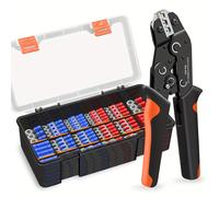 TEMU Kit de Herramientas SN-02C 460 Piezas, Juego Combinado de Conectores con 17 Tipos de Terminales y Conectores para Cables