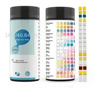 TEMU Kit de prueba de calidad del agua potable para el hogar 16 en 1 - 100 tiras adecuadas para piscinas, acuarios, spas, grifos y agua de - Pruebas para pH, plomo, , cloro, hierro, cobre y más