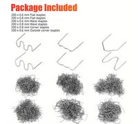 TEMU Kit de reparación de parachoques de coche de 1200 piezas - Clavos y alambre de soldadura de plástico para arreglos fáciles