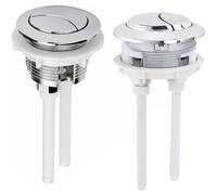 TEMU Kit de repuesto de botón de descarga de inodoro de 2 piezas para de agua de baño, válvula circular de 38 mm, botón pulsador de presión única