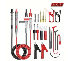 TEMU Kit de Sondas para Multímetro con Puntas de Aguja Reemplazables, Gancho de Prueba IC SMD y Pinzas
