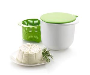 TEMU Kit para hacer queso con juego de moldes, prensa para queso y tofu con filtro de drenaje, suministros para hacer queso fáciles de usar, estampador de molde para queso verde