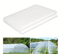TEMU Lámina de Plástico para Invernadero, Película Transparente para Invernadero, Lámina de Plástico UV de Resistencia, Cubierta de Polietileno para Invernaderos en Granjas, Jardines y