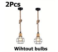 TEMU Lámpara colgante artesanal E27 con estilo para comedores, bares, cocinas, pasillos, dormitorios y ocasiones festivas como Halloween y Navidad (Bombilla no incluida)