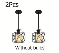 TEMU Lámpara colgante y sencilla con base E27, ideal para restaurantes, bares, cocinas, pasillos, entradas de puertas, escaleras o como luz decorativa en Halloween e Navidad (sin bombillas)
