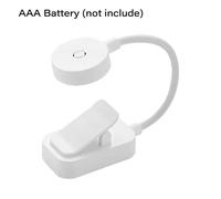 TEMU Lámpara de Escritorio LED con Clip - Cuello Flexible Ajustable, Protección Portátil, Ajustable, Ideal para Dormitorio, Estudio, Oficina y Lectura Nocturna