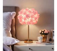 TEMU Lámpara de para habitación, , mesita de noche, fácil, , rosa, enchufe, decoración nocturna de boda, mesa de noche, luz para , decoración floral para dormitorio