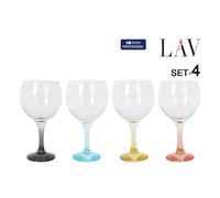 TEMU LAV | Set de de 645cc para vino y cócteles, copas combinadas de pie en múltiples colores, diseño moderno y elegante ideal para celebraciones y uso diario