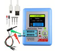 TEMU LCR-MF9 Probador de Transistores con Pantalla TFT LCD de 1.8 Pulgadas para Multímetro, , Triodo, Condensador y Prueba de Resistencias