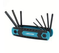 TEMU Libraton Torx 8 en 1 plegable a prueba de manipulación, kit de llave estrella de seguridad portátil de bolsillo resistente a la manipulación, tamaños T-9 a